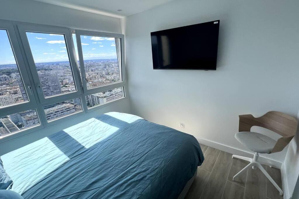 Nice Apartment With Amazing View Of Paris + Parking Exterior foto