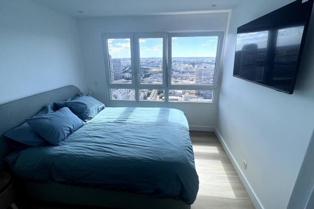 Nice Apartment With Amazing View Of Paris + Parking Exterior foto