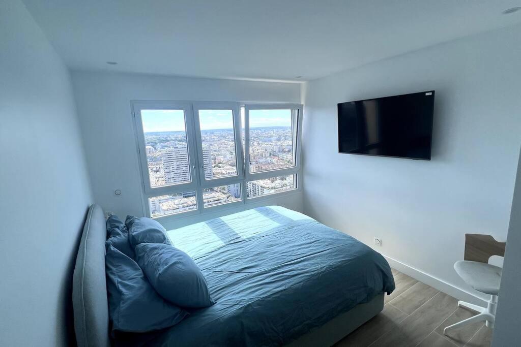Nice Apartment With Amazing View Of Paris + Parking Exterior foto